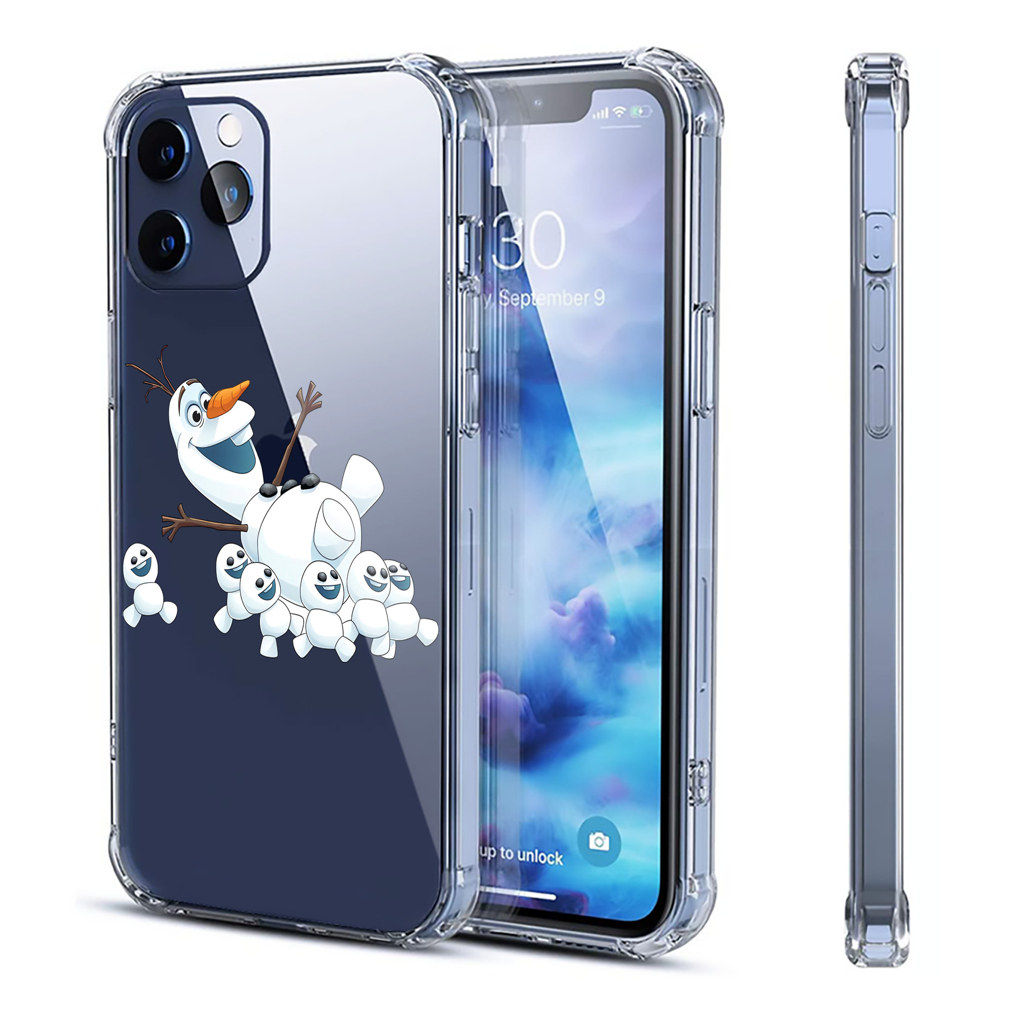 （画像用） アナと雪の女王 アンナ エルサ Frozen Anna Elsa 【iPhone 12シリーズ対応】透明スマホケース（クリアソフトケース）